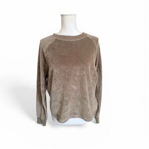 NWT Melrose and Market women's Crewneck velour sweater size xs oversized